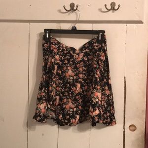 Floral skater skirt